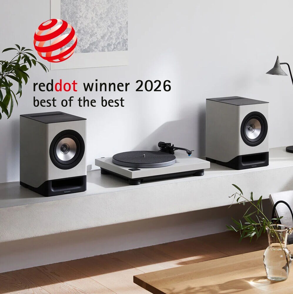 Technics SL-40CBT в интерьере, Red Dot Winner 2026, Best of the Best